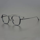 Keanu Retro Titanium Eyeglasses Frame Geometric Frames Southood Black